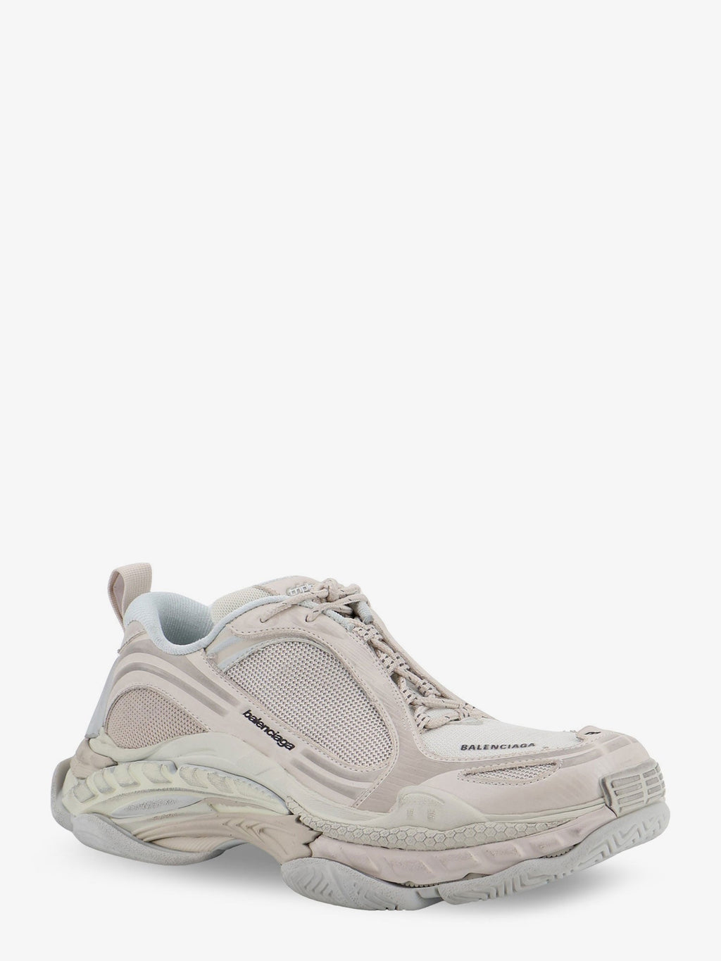 Balenciaga Women Triple S.2 Gandient Mesh And Nylon Inserts With Used-Effect
