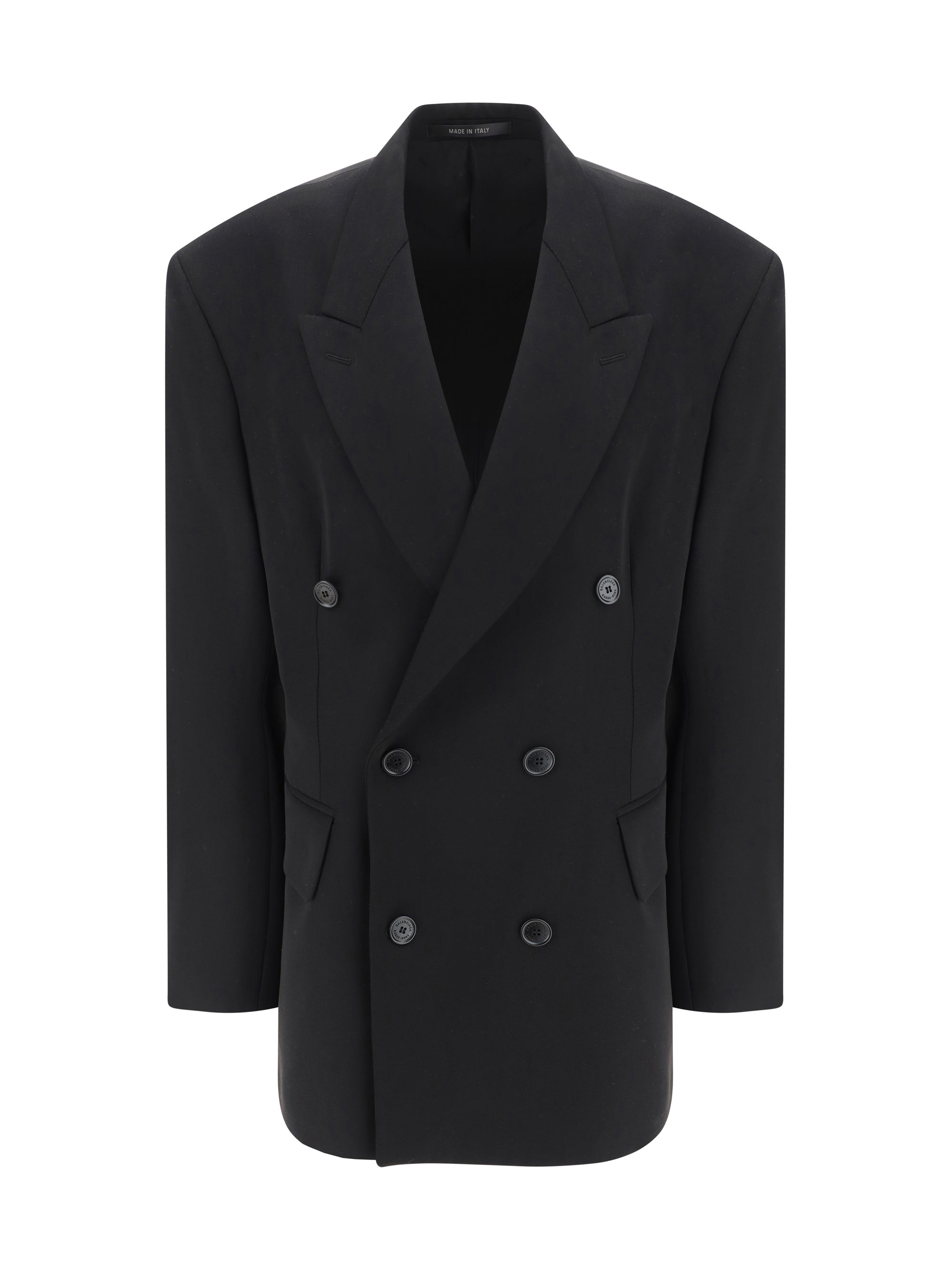 Balenciaga Wool Blazer Jacket Black Women