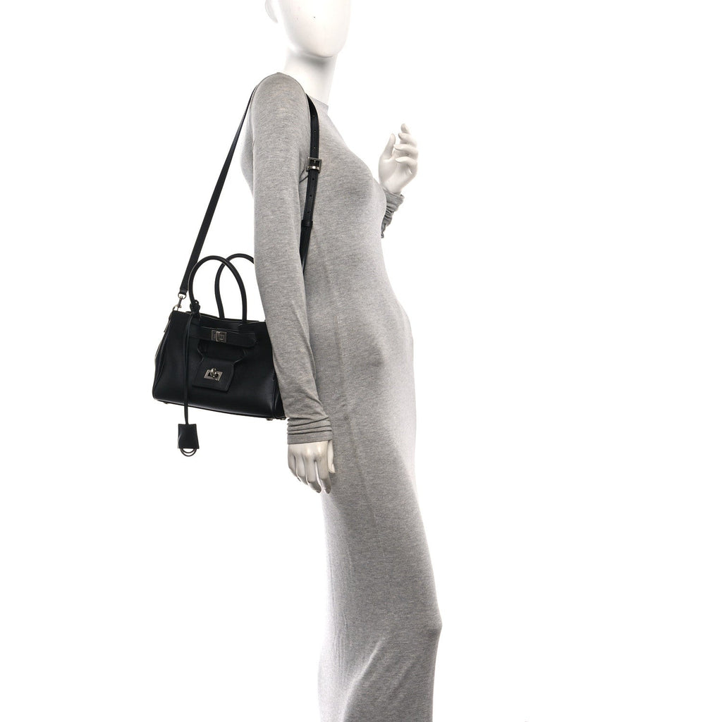 Smooth Calfskin Mini Bel Air Carry All Bag Black
