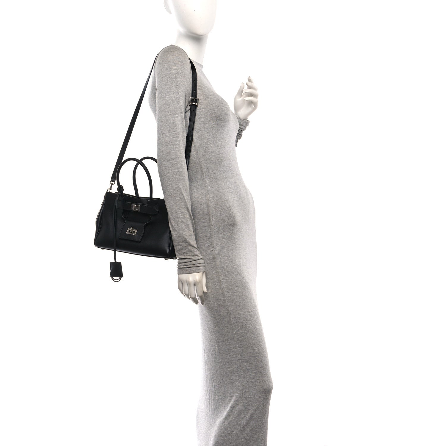 Smooth Calfskin Mini Bel Air Carry All Bag Black