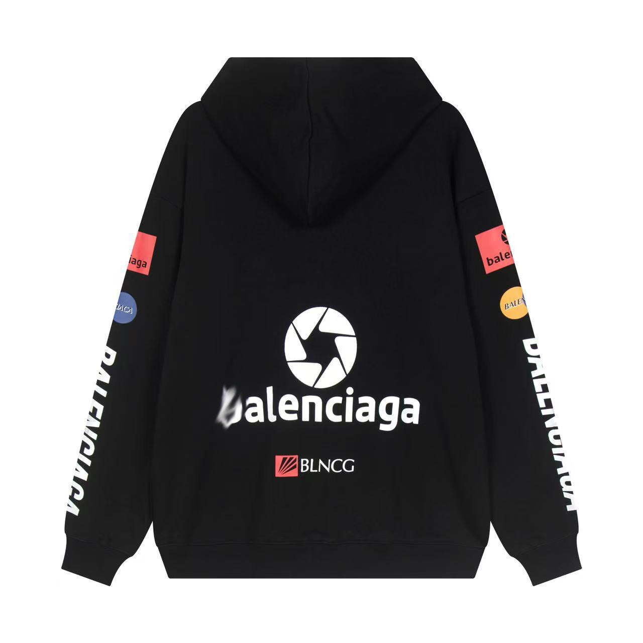Balenciaga LOGO Print Gradient Hoodie