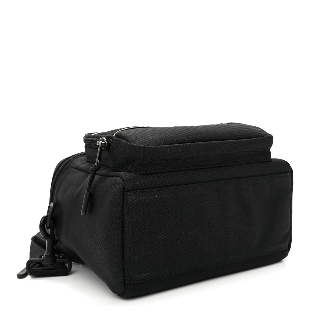 Nylon Logo Sport Camera Bag Black