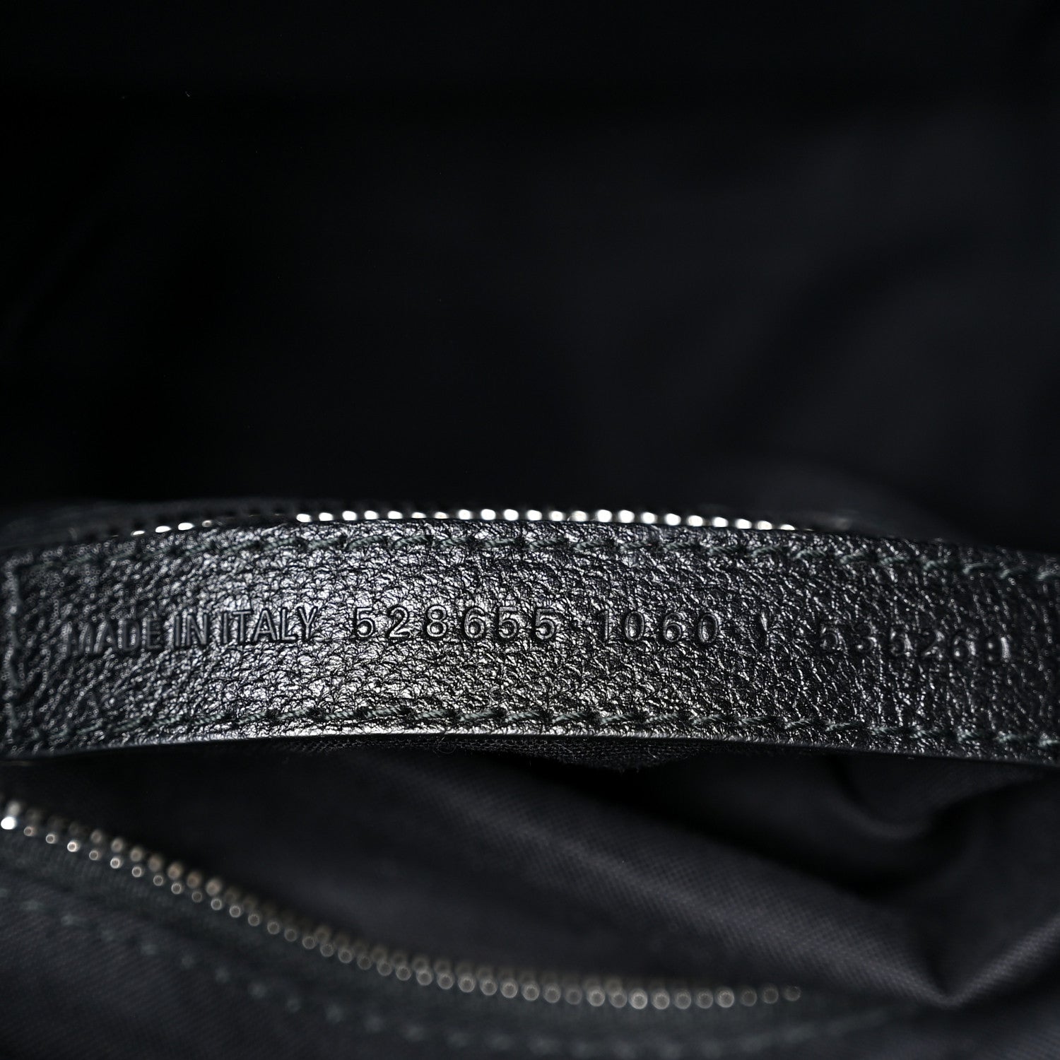 Calfskin Logo XXS Shopping Tote Black