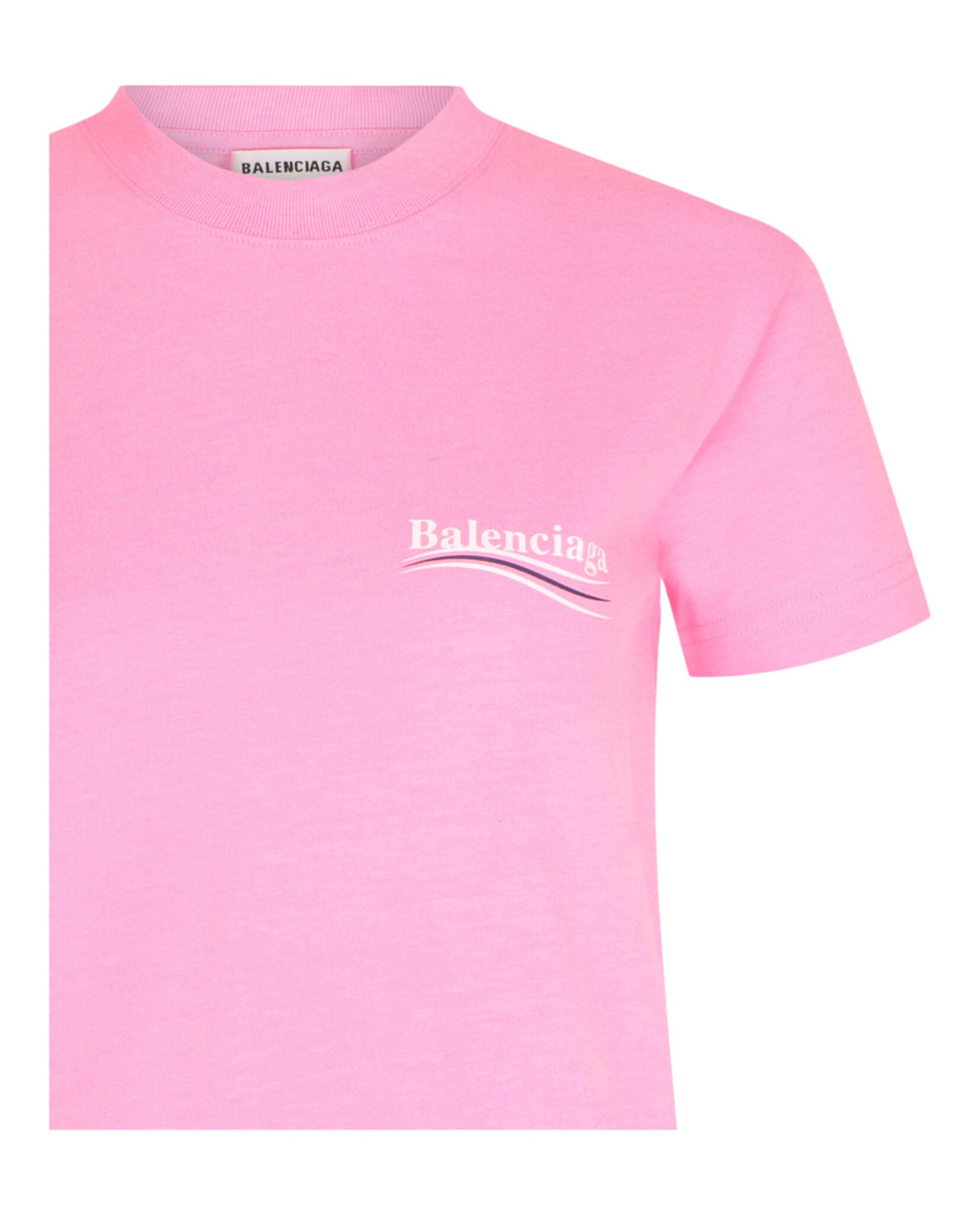 Balenciaga Womens Political Campaign Logo T-Shirt