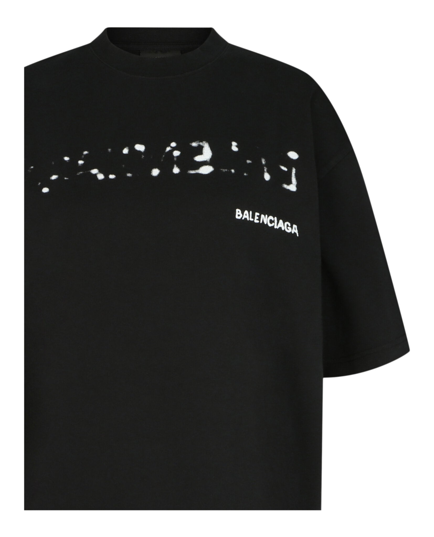 Balenciaga Womens Oversized Hand Drawn T-Shirt