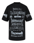 Balenciaga Mens DIY Metal Vintage T-shirt
