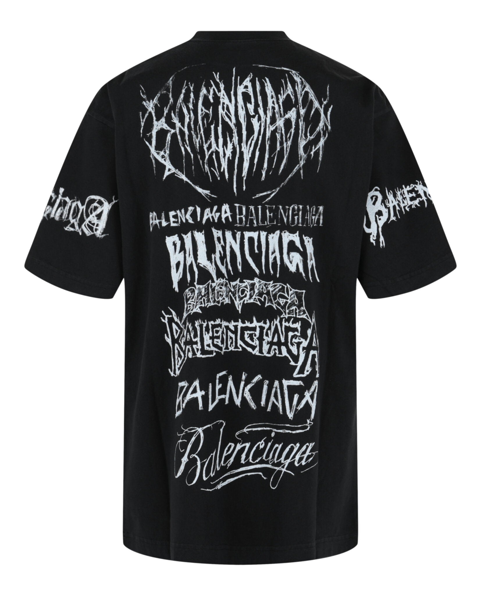 Balenciaga Mens DIY Metal Vintage T-shirt