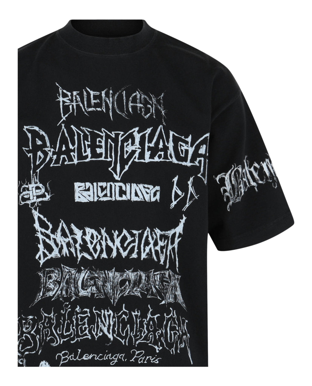 Balenciaga Mens DIY Metal Vintage T-shirt