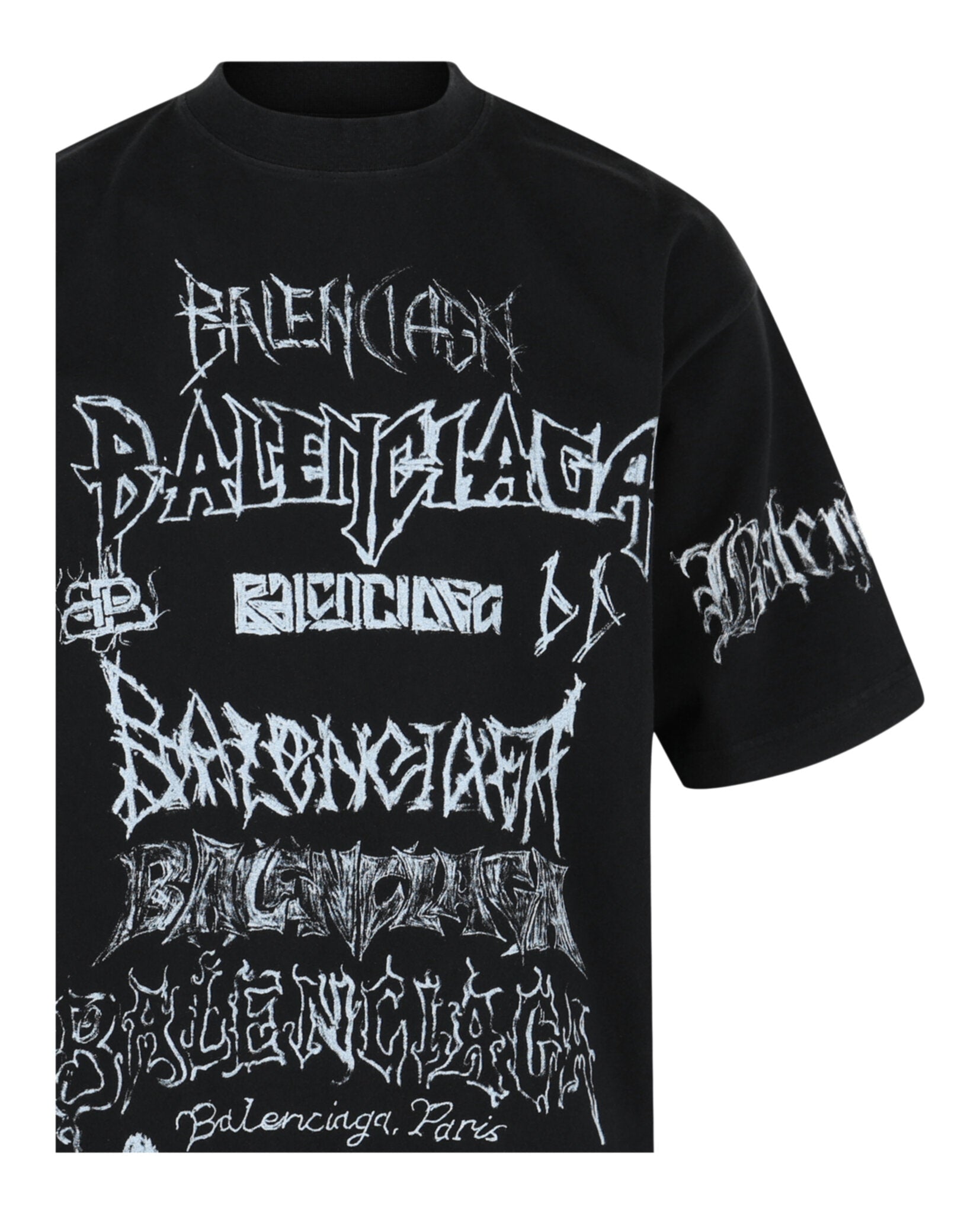 Balenciaga Mens DIY Metal Vintage T-shirt