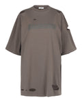 Balenciaga Unisex-Adult Distressed Graphic T-Shirt