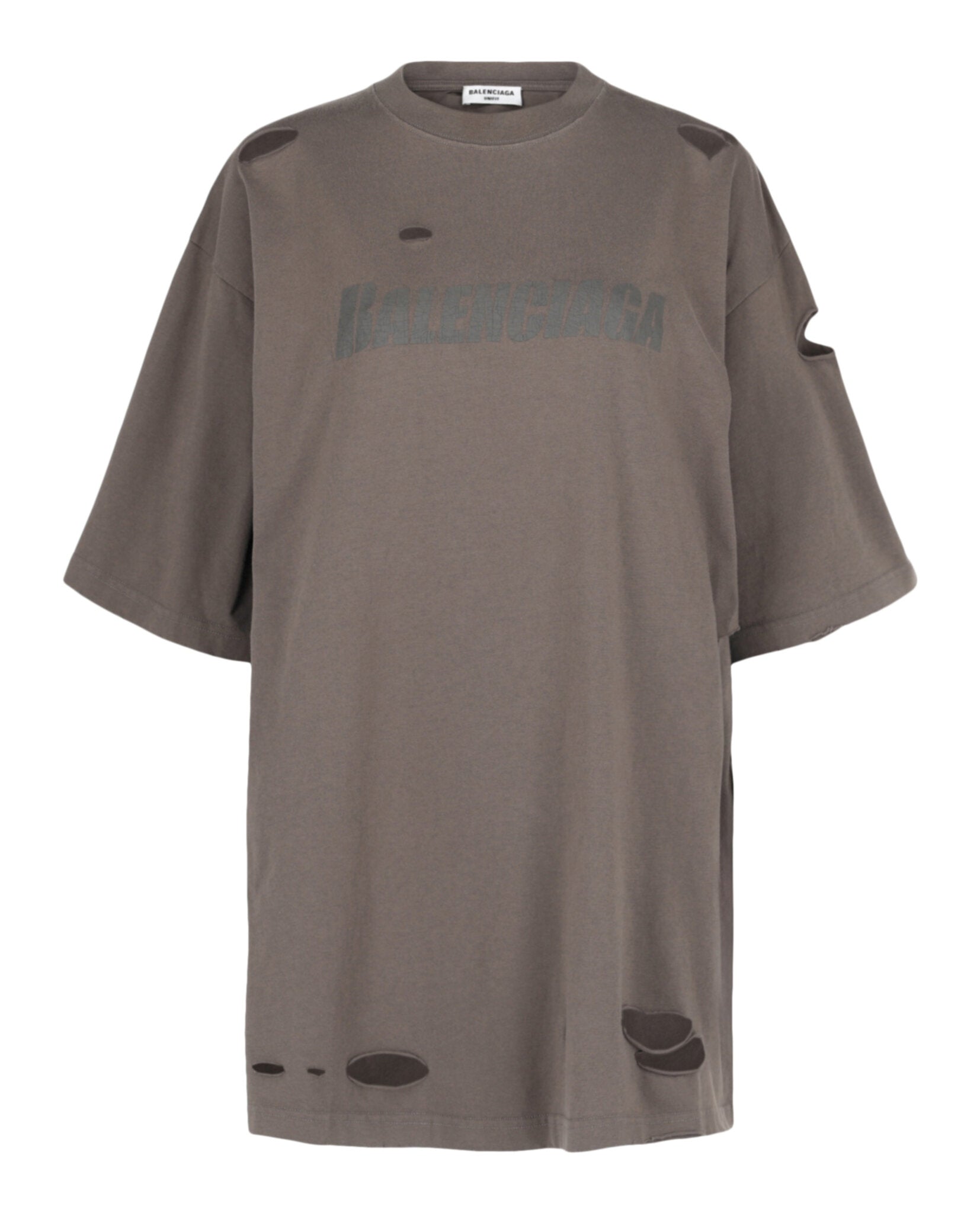 Balenciaga Unisex-Adult Distressed Graphic T-Shirt