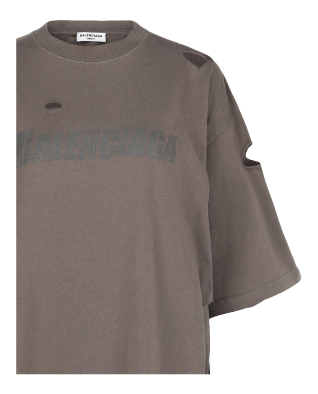 Balenciaga Unisex-Adult Distressed Graphic T-Shirt