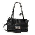 Calfskin Medium Modu Shoulder Bag Black