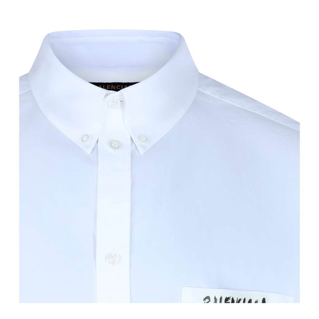 White Poplin Oversize Shirt