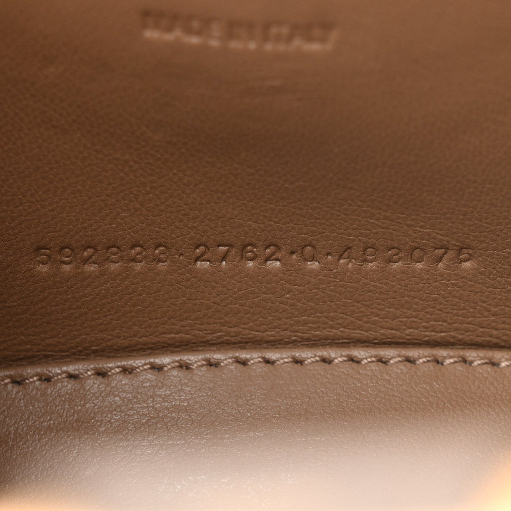 Coated Canvas BB Monogram Hourglass Top Handle Bag XS Beige Brown