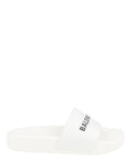 Balenciaga Unisex-Child Logo Pool Slides