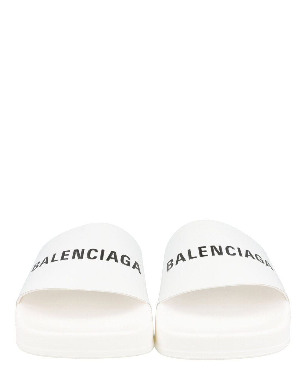 Balenciaga Unisex-Child Logo Pool Slides