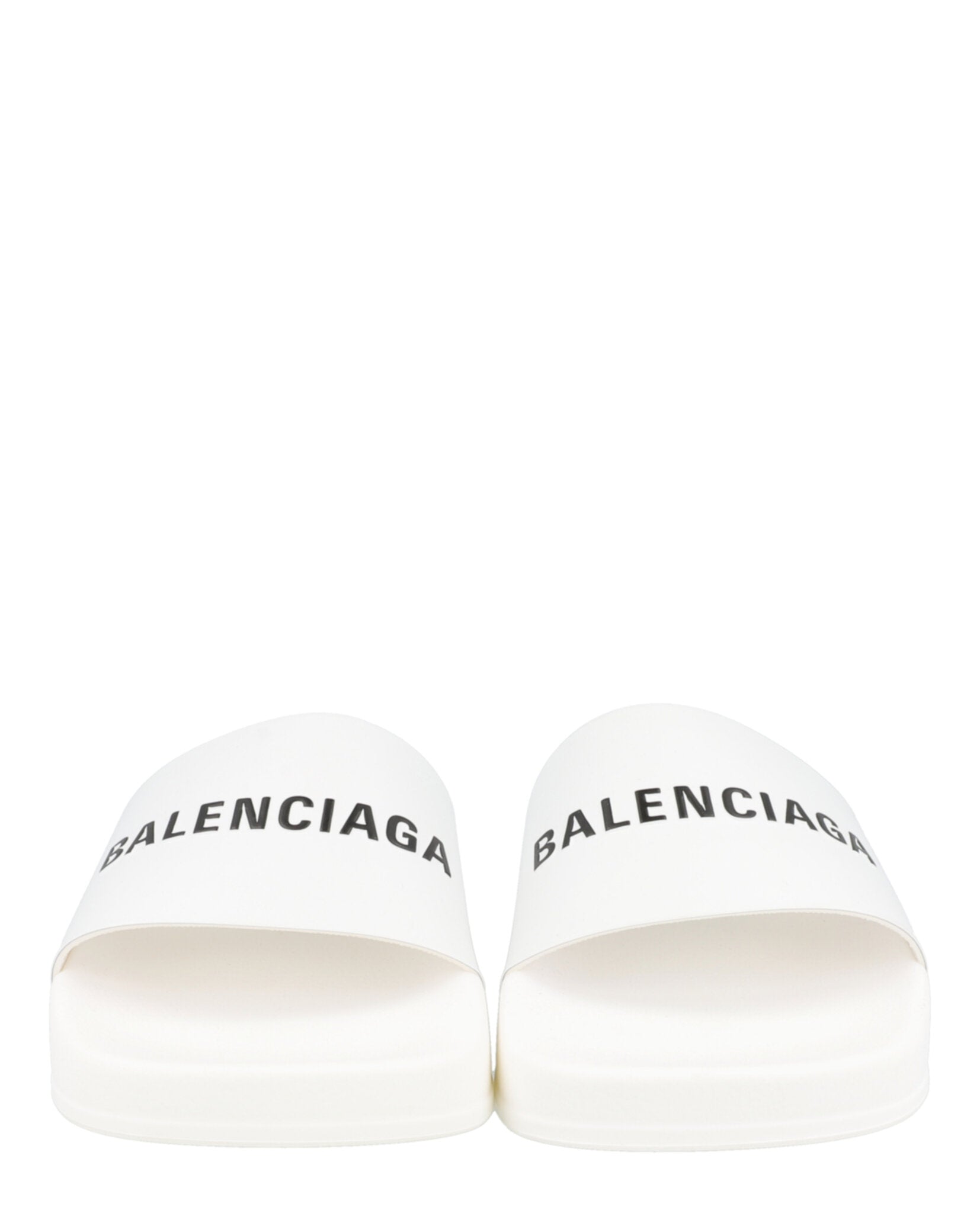 Balenciaga Unisex-Child Logo Pool Slides