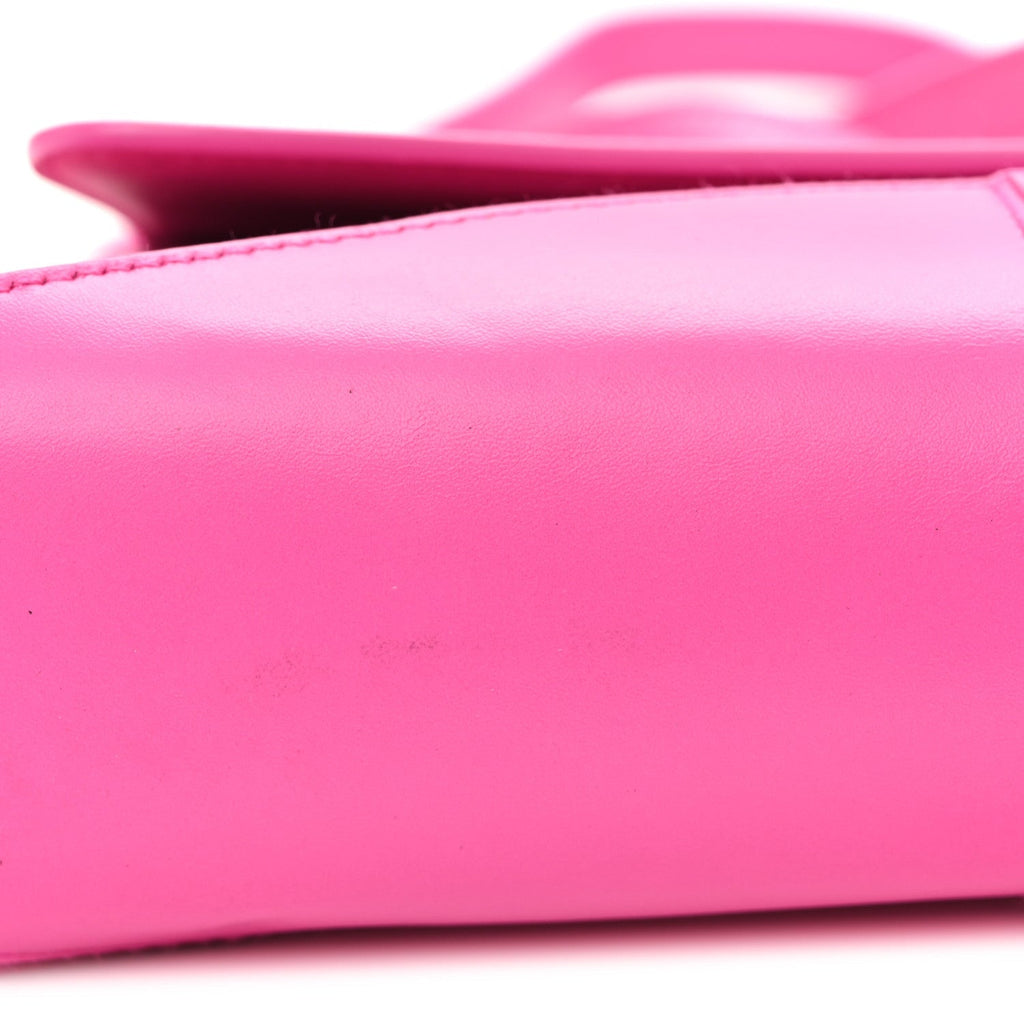 Box Calfskin Medium XX Flap Bag Lipstick Pink