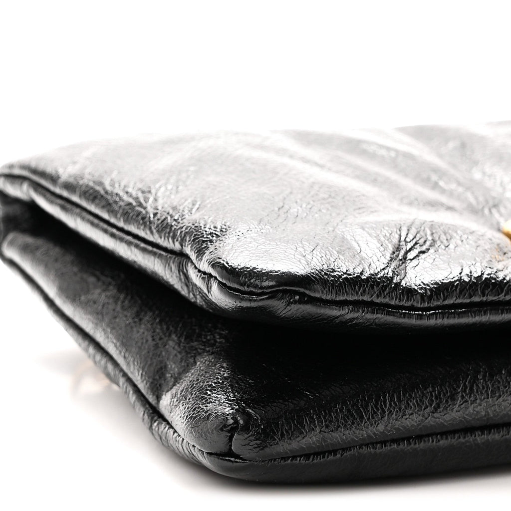 Arena Calfskin Medium Monaco Chain Shoulder Bag Black