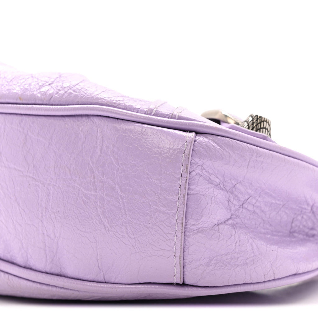 Agneau Arena Le Cagole Shoulder Bag XS Lilac