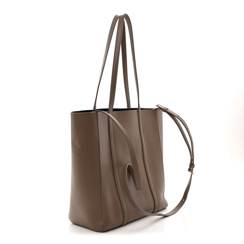 Calfskin XS Everyday Tote Light Beige Black