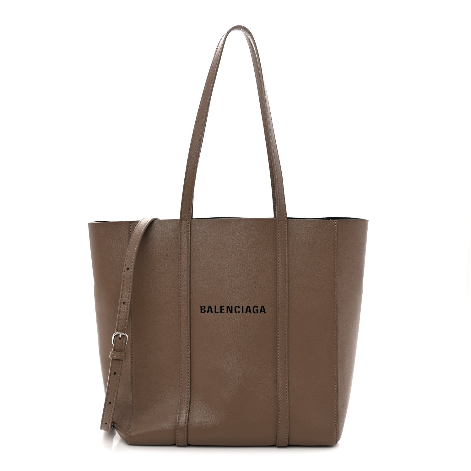 Calfskin XS Everyday Tote Light Beige Black