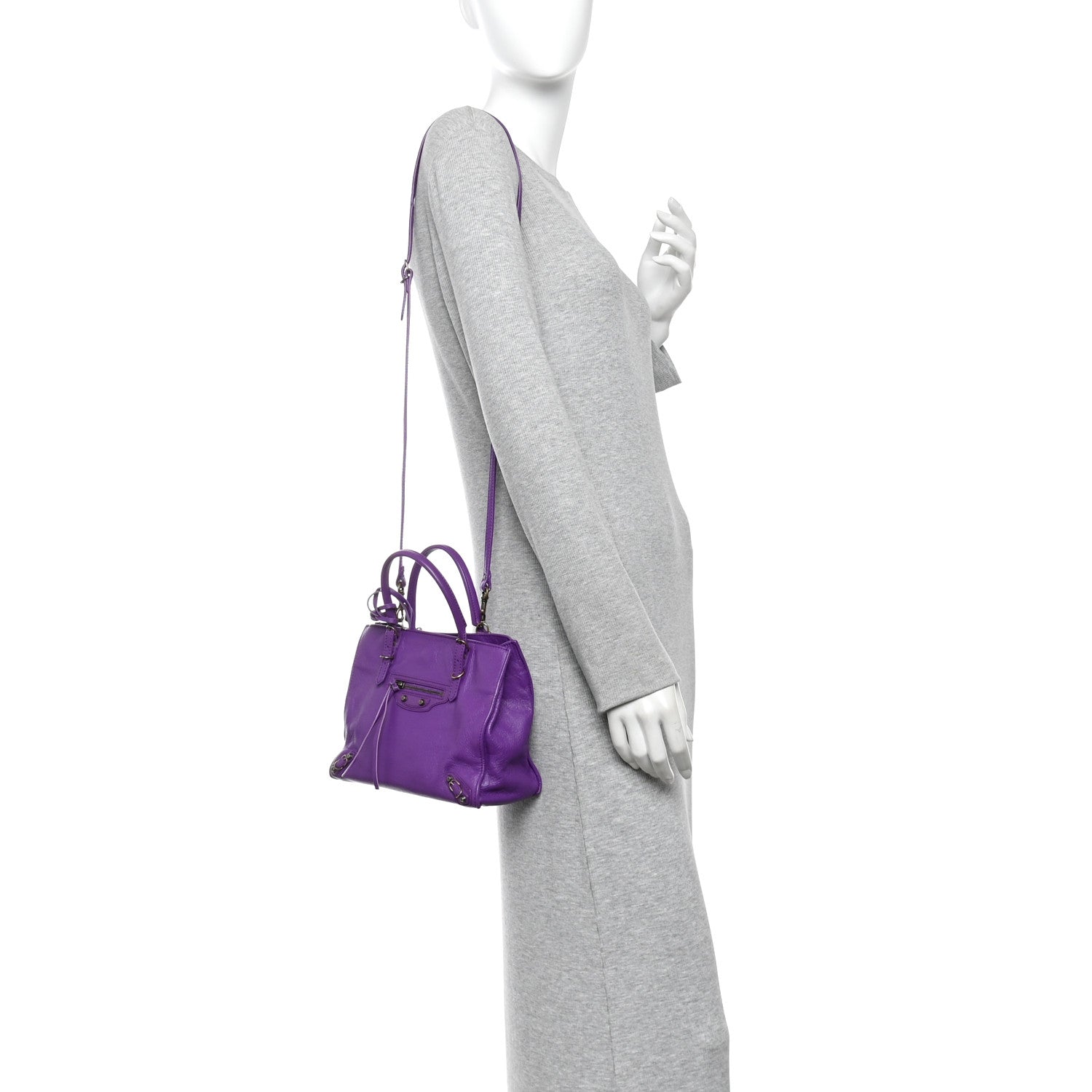 Calfskin Papier Mini A4 Purple