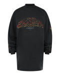 Balenciaga Mens Graphic Long Sleeve T-Shirt