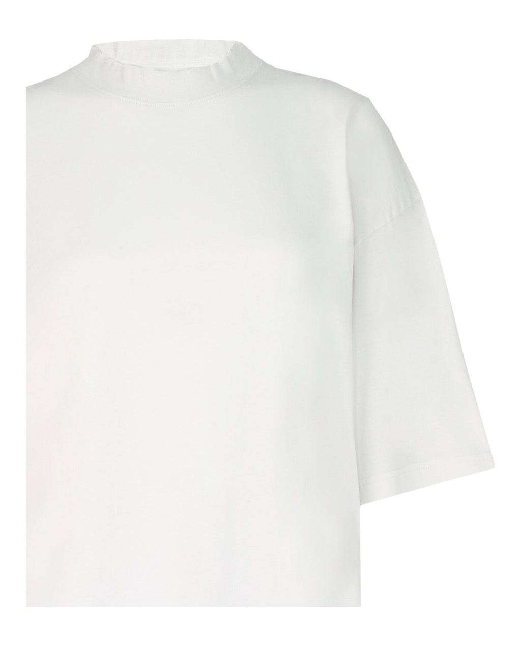 Balenciaga Womens Crewneck Distressed T-Shirt