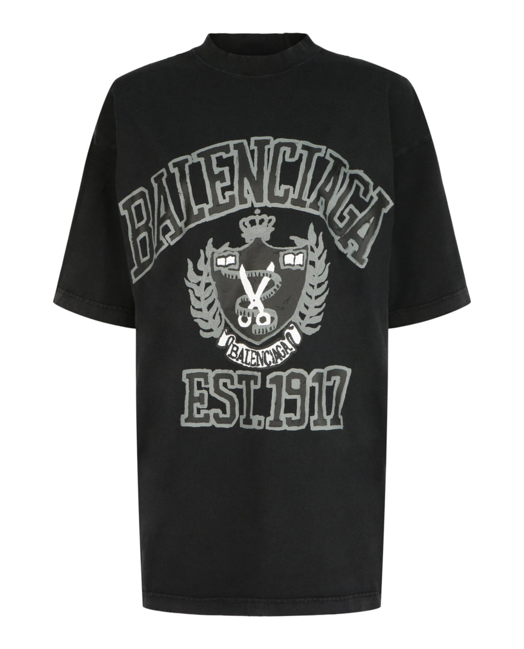 Balenciaga Oversized College Logo T-Shirt