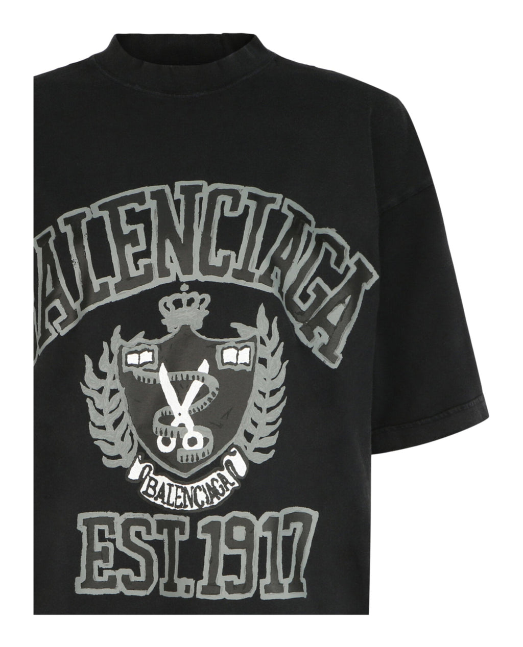 Balenciaga Oversized College Logo T-Shirt