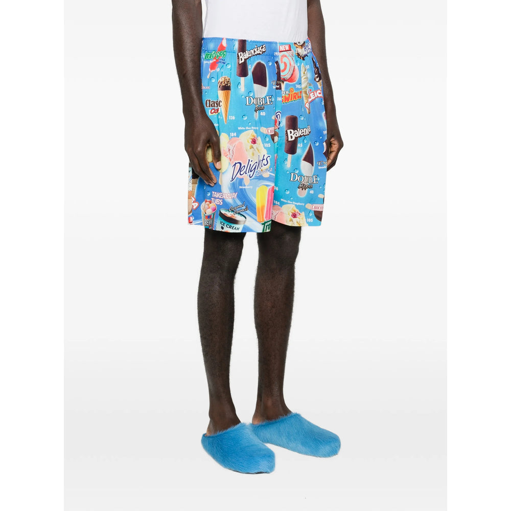Balenciaga Blue Shorts - Bermuda Shorts Men