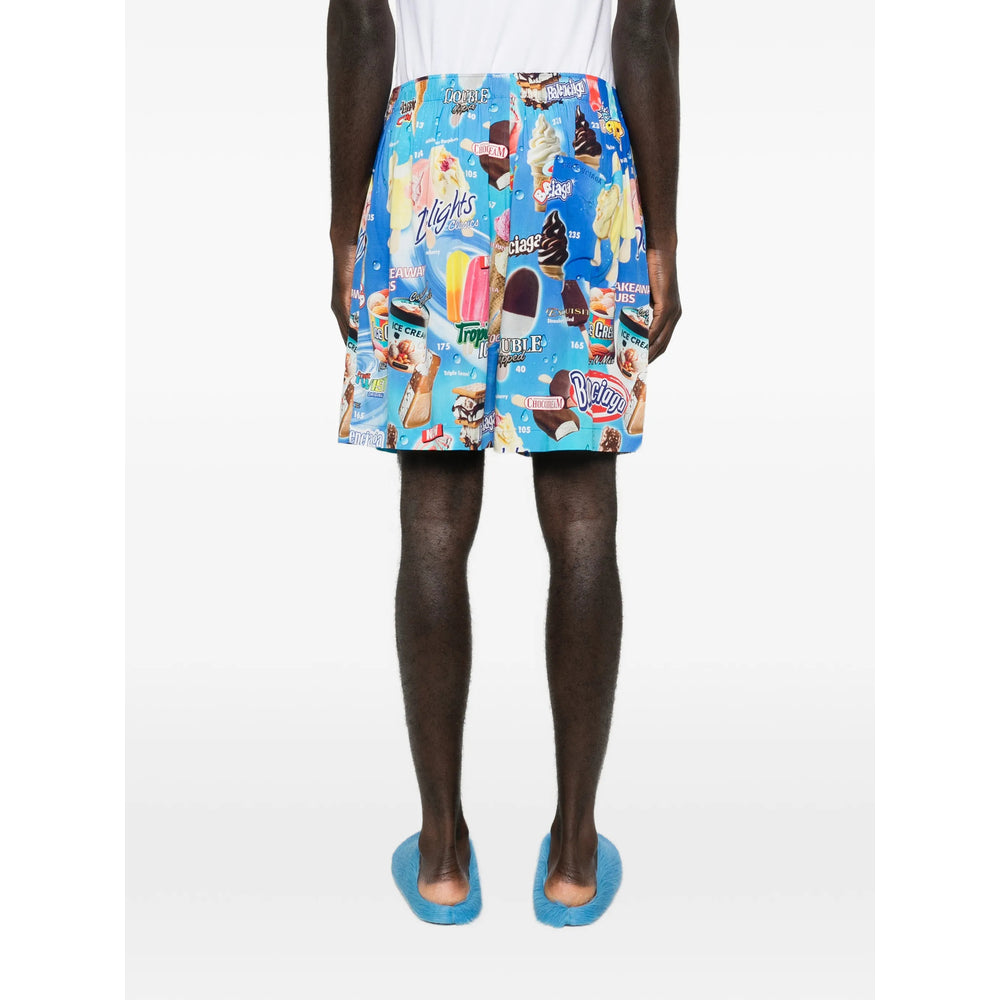 Balenciaga Blue Shorts - Bermuda Shorts Men