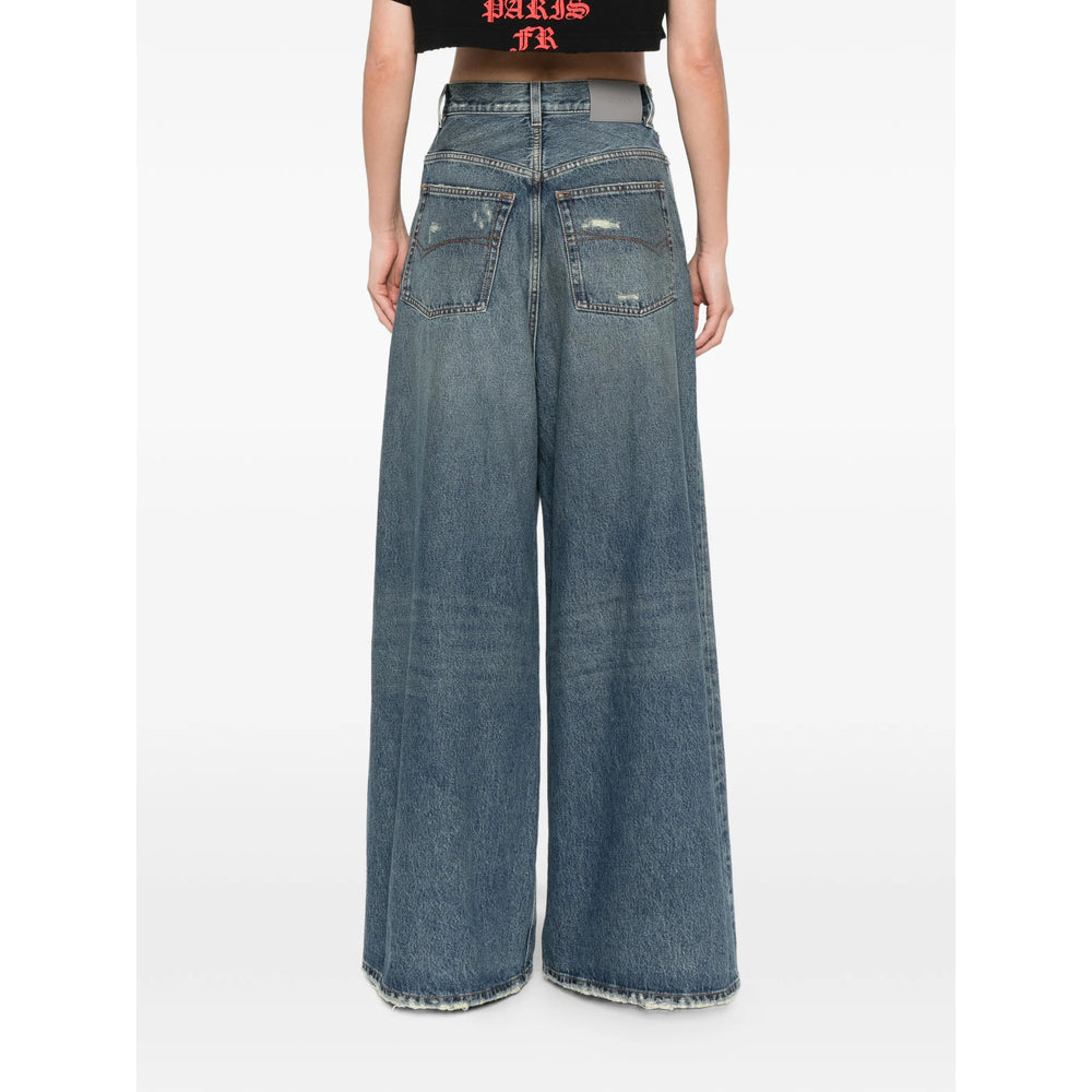 Balenciaga Blue Denim - Wide-Leg Jeans Women