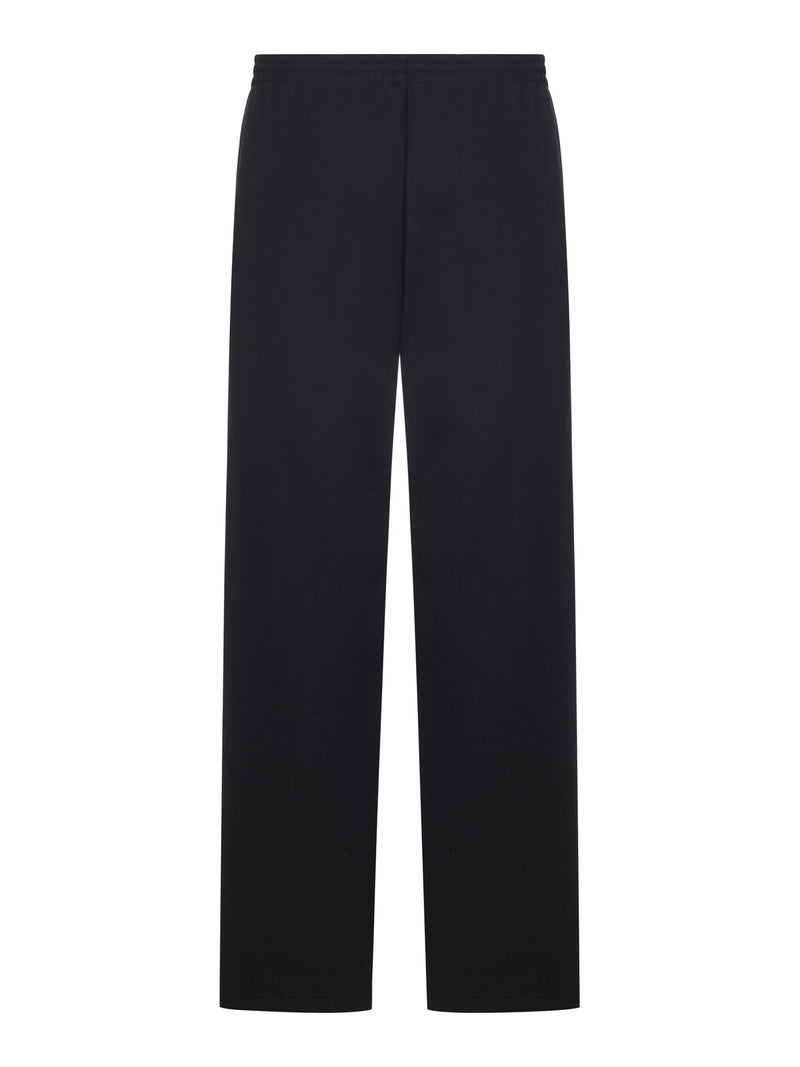 Balenciaga Men Bodies Baggy Jogging Pants In Dry Black Fleece