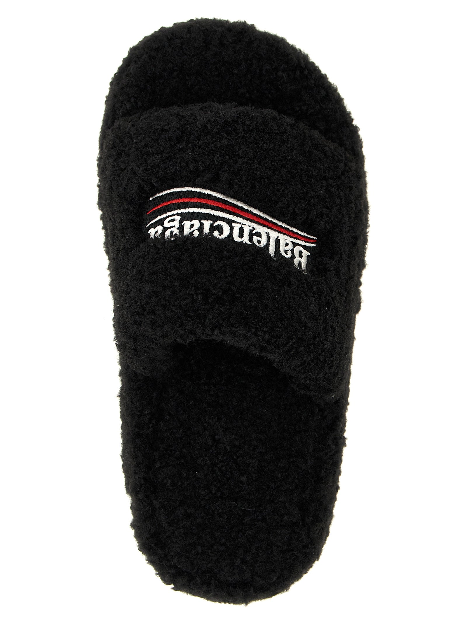 Balenciaga Women 'Furry Platform' Slides