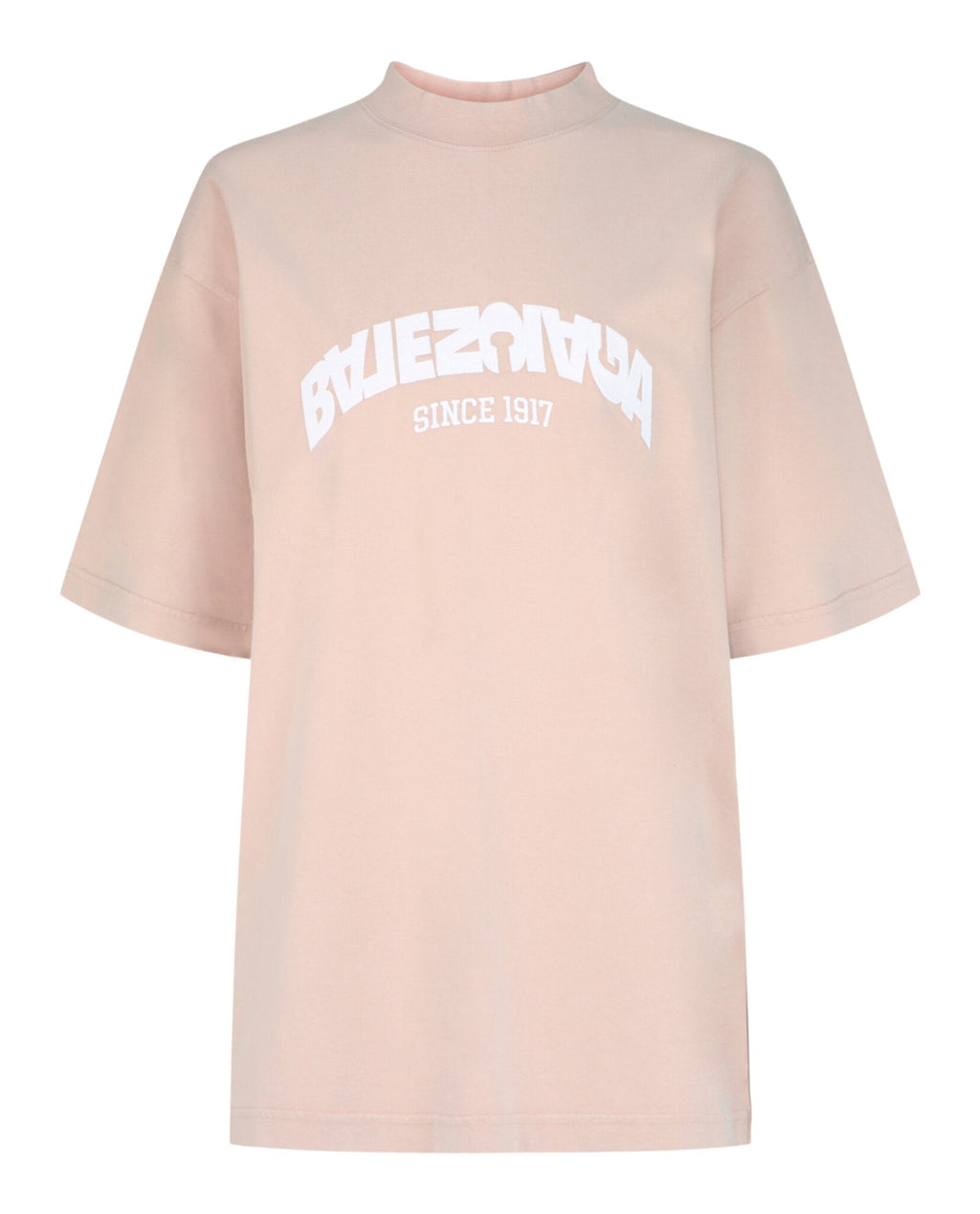 Balenciaga Womens Backflip Embroidered Logo T-Shirt