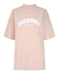 Balenciaga Womens Backflip Embroidered Logo T-Shirt