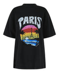 Balenciaga Womens Medium Fit Paris Tropical T-Shirt