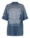 Balenciaga Womens Medium Fit See Now Buy Now Graphic T-Shirt