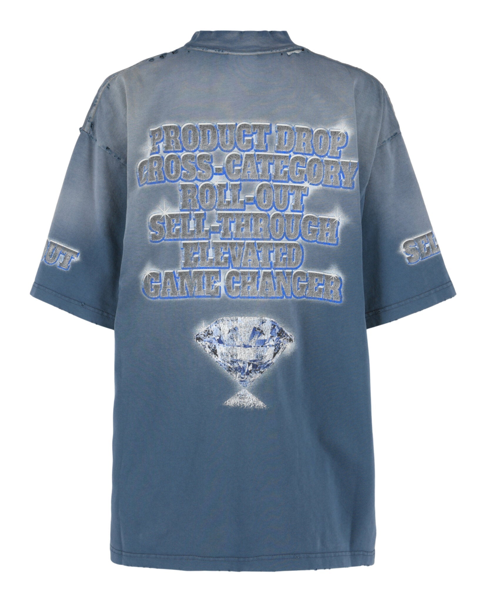Balenciaga Womens Medium Fit See Now Buy Now Graphic T-Shirt