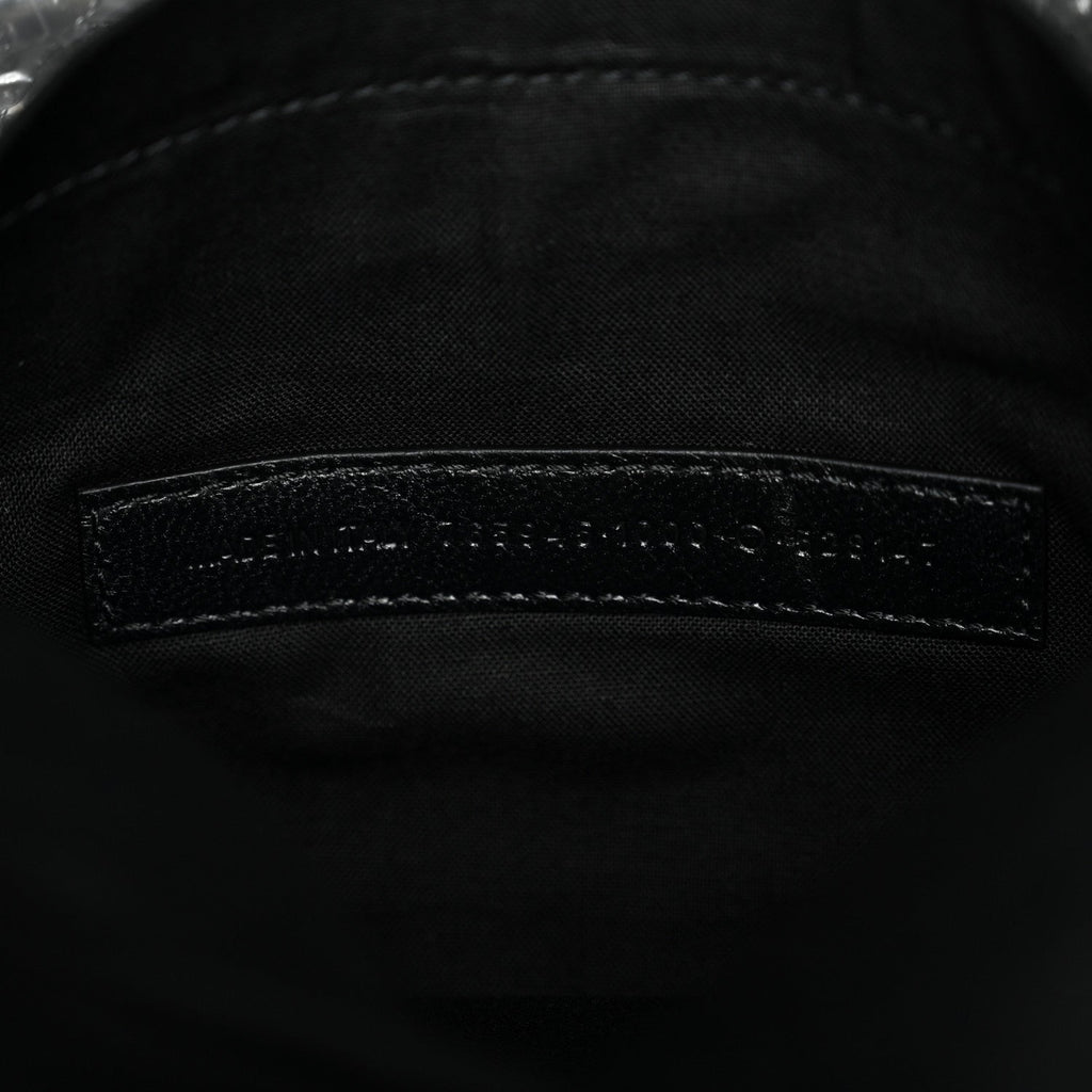 Arena Calfskin Medium Monaco Chain Shoulder Bag Black