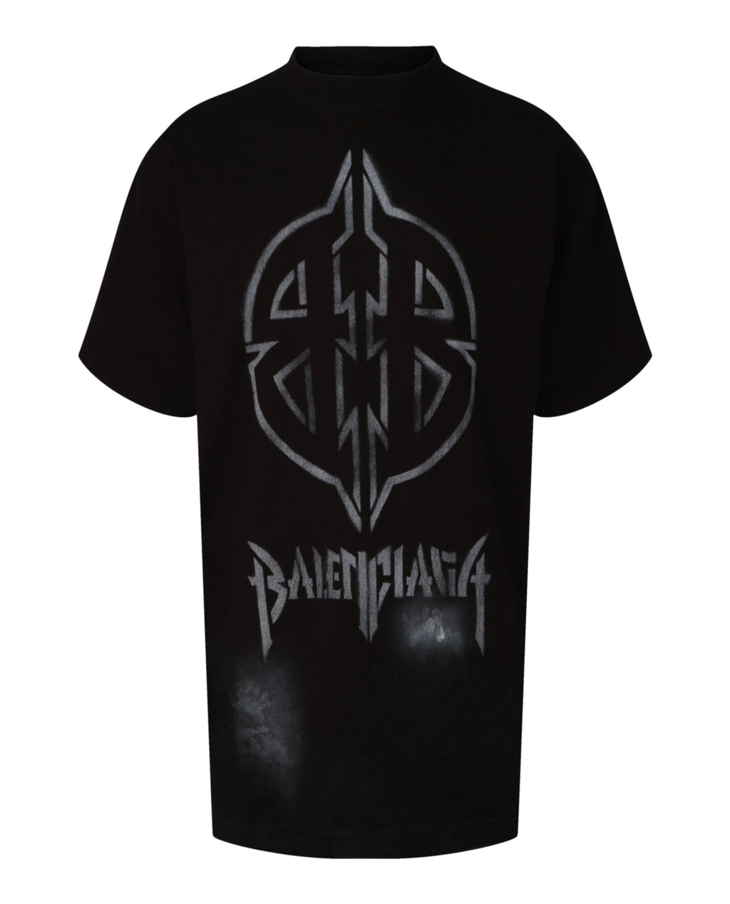 Balenciaga Mens Oversized Metal BB Stencil T-Shirt