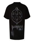 Balenciaga Mens Oversized Metal BB Stencil T-Shirt