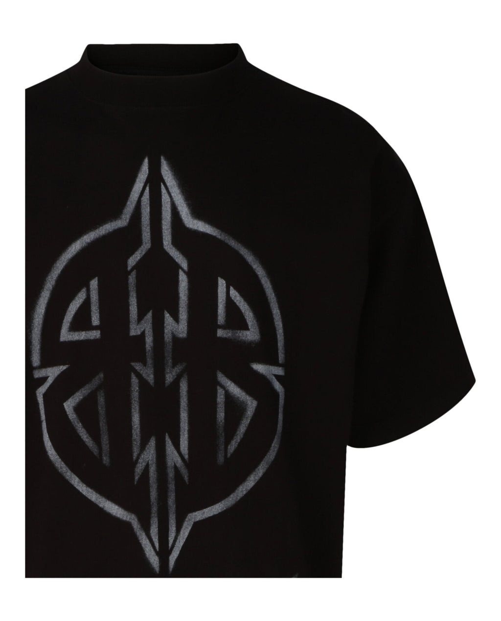 Balenciaga Mens Oversized Metal BB Stencil T-Shirt