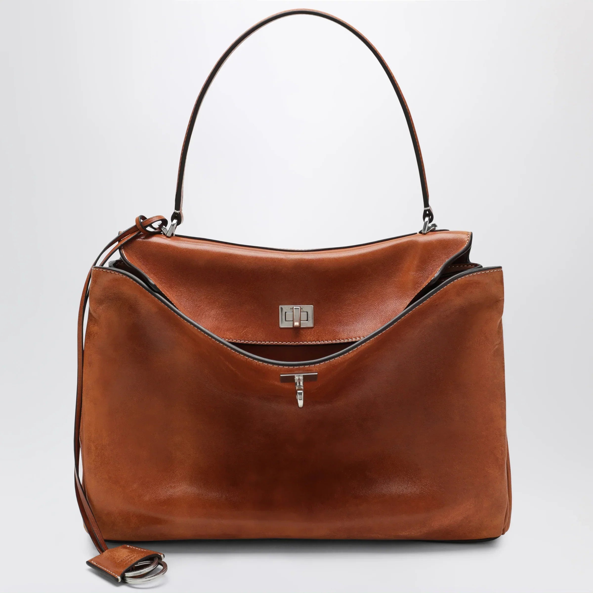 Balenciaga - Rodeo Medium bag in vegetable-tanned lambskin tan
