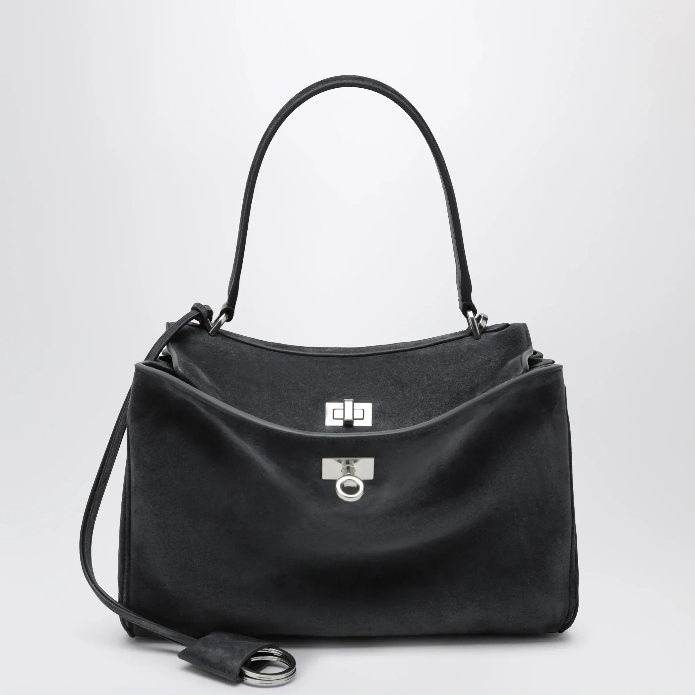 Balenciaga - Rodeo small bag in grey calf leather