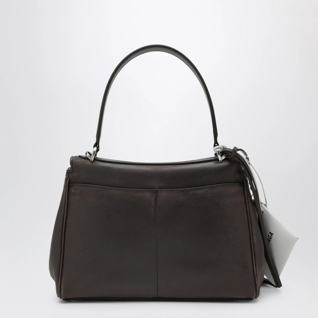 Balenciaga - Small Rodeo bag in calfskin leather, espresso