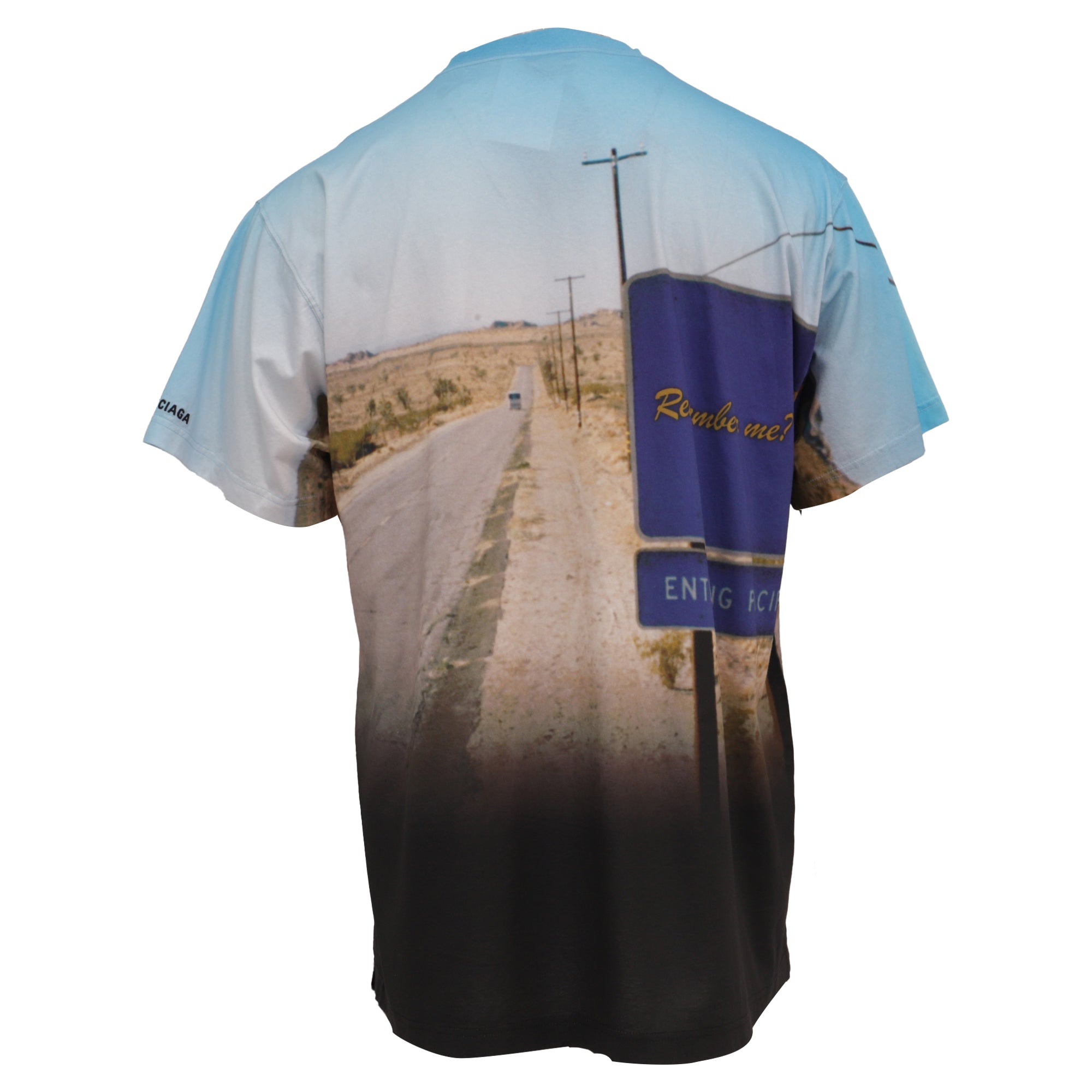 Balenciaga "Remember Me?" Oversized T-Shirt in Multicolor Cotton women